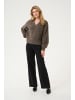 Kaffe Strickpullover KAtrina Loose fit in Major Brown Melange