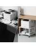 relaxdays Druckertisch in Schwarz - (B)50 x (H)32 x (T)50 cm