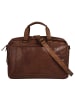 SPIKES & SPARROW Reisetasche echt Leder in cognac