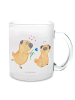 Mr. & Mrs. Panda Teetasse Mops Verliebt ohne Spruch in Transparent