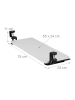 relaxdays Tastaturablage in Weiß - (B)65 x (T)24 cm
