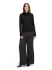 BETTY & CO Strickpullover mit Kragen in Schwarz