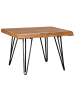 KADIMA DESIGN Design Couchtisch Massivholz Tisch Baumkante 56 x 38 x 51 cm