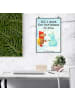 Mr. & Mrs. Panda Poster Nachtfalter Schneemann Design mit Spruch in Weiß
