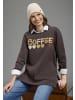 Laura Scott Longsweatshirt in Kaffeebraun