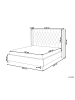 Beliani 2-tlg Doppelbett LUBBON in Beige/Silber