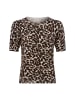 Marie Lund Shirt in beige schwarz