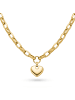 s.Oliver Halskette Chunky Heart in gold
