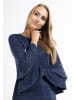 Usha Damen Langarmkleid in Navy