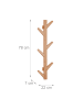 relaxdays Wandgarderobe in Natur - (B)22 x (H)78 x (T)7 cm