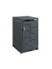 SoBuy Abfallsammler in Mattes Dunkelgrau - (W) 80 x (H) 116 x (L) 69 cm