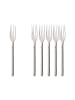 Villeroy & Boch 6er Set Tafelgabel Montauk 210 mm silber in silber