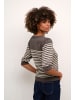 CULTURE Strickpullover CUannemarie Classic fit in Falcon/whitecap stripe