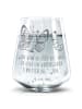 Mr. & Mrs. Panda Trinkglas Raupe Schmetterling mit Spruch in Transparent
