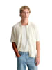 Marc O'Polo DENIM DfC Kurzarm-Strickjacke im Polostil regular in Creamy White