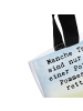 Mr. & Mrs. Panda Schultasche Hase Pommes Design mit Spruch in Weiß