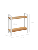 Wenko Zweistufiges Küchenregal für die Arbeitsplatte LOUISA in Braun, 20 x 33 x 32 cm