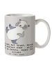 Mr. & Mrs. Panda Tasse mit Motiv Karate Trainerin Stärke mit Spruch in Grau Pastell
