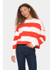 SAINT TROPEZ Trackjacket-sweat IdahellaSZ Lockere Passform in Flame Scarlet