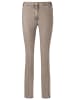 GOLDNER Kurzgröße:  Vorteilhafte Jeanshose Anna in taupe