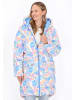 myMo Women Coat in blue multicolor