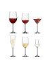 LEONARDO 36er Set Wein- und Sektgläser Daily in in transparent