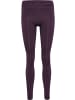 Hummel Sportleggings "Hmlmt Shaping Seamless Mw Tights" in Lila