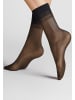 Hudson Feinsöckchen Glamour 20 druckfreier Bund in Black