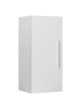 Beliani Badezimmerschrank BILBAO in Weiß/Silber - (W) 40 x (H) 88 x (L) 35 cm
