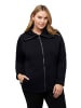 Ulla Popken Sweatjacke in schwarz