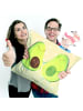 Mr. & Mrs. Panda kuschelkissen 40x40 Avocado Pärchen ohne Spruch in Gelb Pastell