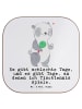 Mr. & Mrs. Panda Tischschoner Panda Tischtennis mit Spruch in Weiß