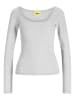 JJXX Langarm-T-Shirt in Light Grey Melange