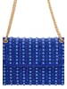 faina Women Flap Bag in Purple Blue