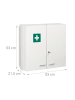 relaxdays Medizinschrank in Weiß - (B)53 x (H)53 x (T)21,5 cm