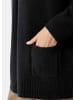 GOLDNER Strickjacke Langarm Cardigan aus Merino in schwarz