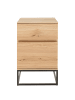 home24 Nachtkommode NOZZA mit 1 Tür in Eiche