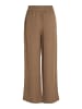 Vila Weite Stoff Hose 7/8 Wide Leg Trousers VIPRICIL in Braun-3