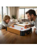 relaxdays Airhockey Tischspiel in Braun