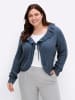 sheego by Joe Browns Strickjacke in jeansblau-meliert