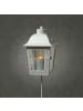 MARELIDA Laterne mit weißer Mini LED Kerze mit Sensor Grablaterne H: 51cm in weiß