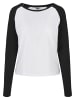 Urban Classics Long Sleef in white/black