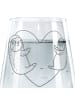 Mr. & Mrs. Panda Trinkglas Faultiere Herz ohne Spruch in Transparent
