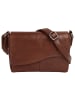 SPIKES & SPARROW Umhängetasche echt Leder in cognac