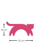 Leschi Wärmekissen "Katze Minina" stehend in Pink - (L) 39 x (B) 17 cm