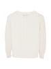 ALARY Damen Strickjacke in Wollweiss
