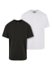 Urban Classics Tall Tee in black+white