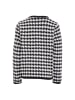 CARNEA Damen Strickjacke in Schwarz Wollweiss