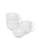 Seltmann Weiden 6er Set Milchkaffeetassen Rondo/Liane 0,35 l weiß in weiß