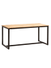 KADIMA DESIGN Esszimmertisch 120x60x76 cm Massivholz Metall Esstisch